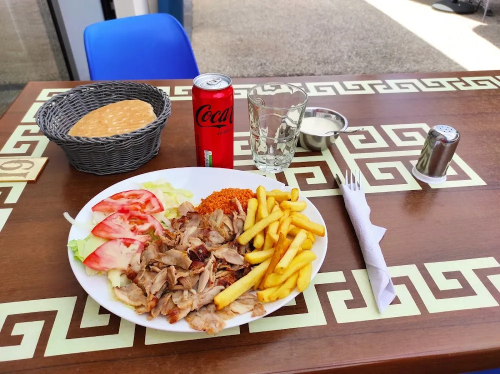 Kebab Poulet Sur Assiette