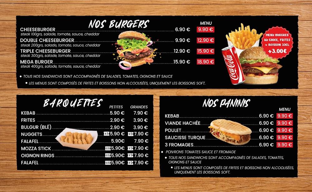 O'TEZEL Oriental Food Kebab Lunéville - Menu Image 2